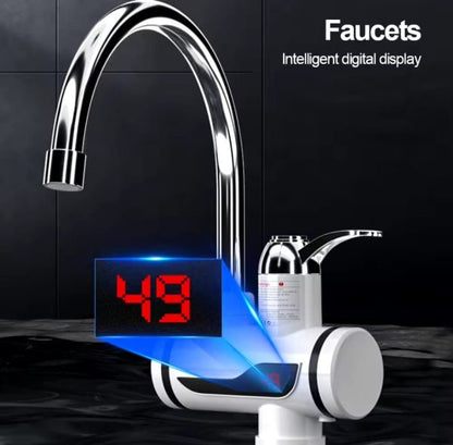 Instant 360° Electric Water Heating Tap For Kitchens And Bathrooms | Shock-proof Design | Digital Temp° Display | Hot And Cold Water